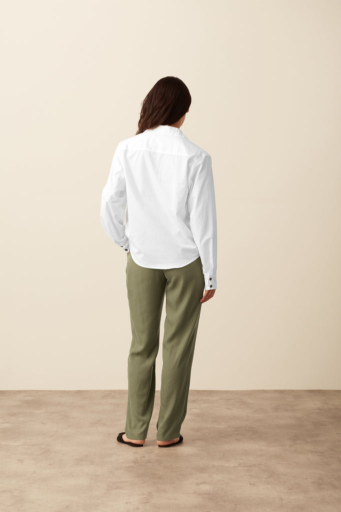 Lilium Oversized Shirt - White Shirt 100% Organic Cotton   